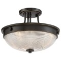Półplafon Mantle - 2 źródła światła - Brąz palladiański QZ-MANTLE-SF-PN Elstead Lighting