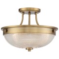Półplafon Mantle - 2 źródła światła - Postarzany mosiądz QZ-MANTLE-SF-WS Elstead Lighting