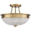 Półplafon Mantle - 2 źródła światła - Postarzany mosiądz QZ-MANTLE-SF-WS Elstead Lighting