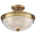 Półplafon Mantle - 2 źródła światła - Postarzany mosiądz QZ-MANTLE-SF-WS Elstead Lighting