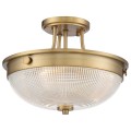 Półplafon Mantle - 2 źródła światła - Postarzany mosiądz QZ-MANTLE-SF-WS Elstead Lighting