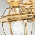 Mała latarnia naścienna Newbury - 1 źródło światła - Lakierowany polerowany mosiądz QZ-NEWBURY2-S-PB Elstead Lighting