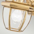 Mała latarnia naścienna Newbury - 1 źródło światła - Lakierowany polerowany mosiądz QZ-NEWBURY2-S-PB Elstead Lighting