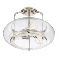 Półplafon Trilogy - 3 źródła światła - Szczotkowany nikiel QZ-TRILOGY-SFM-BN Elstead Lighting