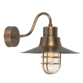 Latarnia naścienna Sheldon - 1 źródło światła - Postarzany mosiądz SHELDON-BR Elstead Lighting