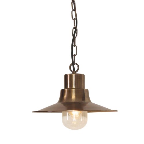 Latarnia wisząca Sheldon - 1 źródło światła - Postarzany mosiądz SHELDON-CH-BR Elstead Lighting