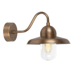 Latarnia naścienna Somerton - 1 źródło światła - Postarzany mosiądz SOMERTON-BR Elstead Lighting