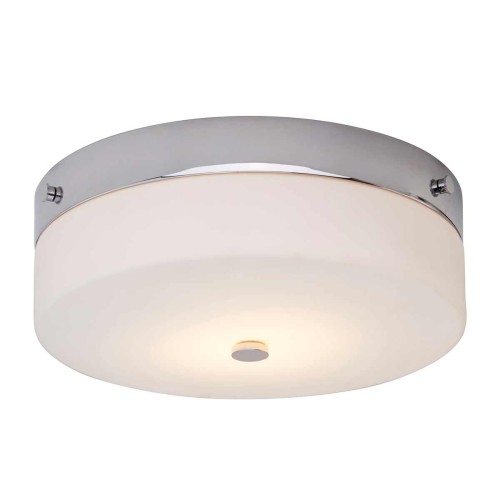 Duży plafon Tamar - 1 źródło światła - Polerowany chrom TAMAR-F-L-PC Elstead Lighting