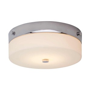 Średni plafon Tamar - 1 źródło światła - Polerowany chrom TAMAR-F-M-PC Elstead Lighting