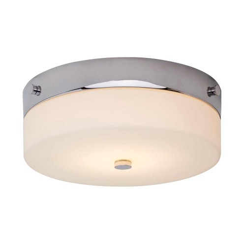 Średni plafon Tamar - 1 źródło światła - Polerowany chrom TAMAR-F-M-PC Elstead Lighting