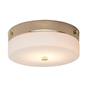 Średni plafon Tamar - 1 źródło światła - Polerowaneoto TAMAR-F-M-PG Elstead Lighting