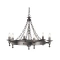 Żyrandol Warwick - 6 źródeł światła WR6-GRAPHITE Elstead Lighting