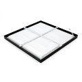 Panel sufitowy/podtynkowy 2w1 czarny LED 60x60cm 36W barwa neutralna 4000K Kobi