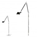 Lampa podłogowa czarna Artemide Tolomeo Floor Black A004430/A012820