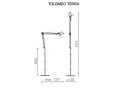 Lampa podłogowa czarna Artemide Tolomeo Floor Black A004430/A012820