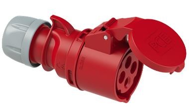 Gniazdo przenośne na przedłużacz siłowe 16A 4P IP44 230V 214-6 PCE 