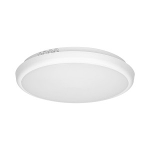 Plafon natynkowy biały okrągły z czujnikiem ruchu 26,5cm barwa neutralna LED 16W IP65 