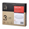 Plafon natynkowy biały okrągły z czujnikiem ruchu 26,5cm barwa neutralna LED 16W IP65 