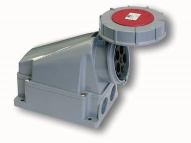 Gniazdo siłowe stałe naścienne 63A 5p 135-6 PCE