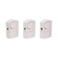 Zestaw 3x mini alarm okienno-drzwiowy bateryjny biały 3xLR44 
