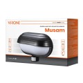 Oprawa ogrodowa z czujnikiem ruchu czarna 1x60W E27 IP44 MUSAM