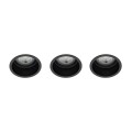 Oczko podtynkowe GU10 CUP 3 PC SET Czarny – 3 szt. 10794 Nowodvorski Lighting
