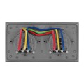  Hermetyczne gniazdo elektryczne podwójne IP55 stal nierdzewna Orno
