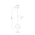 BONO OCHRA LAMPA WISZACA 1 10265 TK Lighting