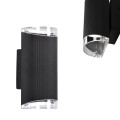 Kinkiet zewnętrzny góra-dół PRIMA elewacyjny czarny K-8204