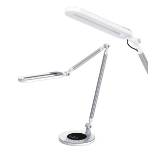 Lampka biurkowa K-BL1221 srebrna z serii ALETTE | KAJA