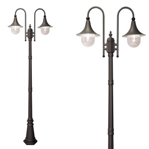 Wysoka zewnętrzna lampa stojąca K-8132 czarna z serii BOSTON | KAJA