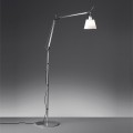 Lampa tojąca podłogowa regulowana Artemide Tolomeo Basculante Floor Grey 0947020A/A012820