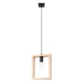 Lampa wisząca ARIES naturalne drewno E27 1x15W SL.1310 SOLLUX