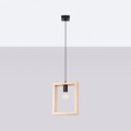 Lampa wisząca ARIES naturalne drewno E27 1x15W SL.1310 SOLLUX