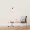 Lampa wisząca ARIES naturalne drewno E27 1x15W SL.1310 SOLLUX