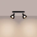 Plafon ELBA 2 czarny E27 2x15W SL.1317 SOLLUX