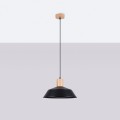 Lampa wisząca FANO czarna E27 1x15W SL.1322 SOLLUX