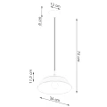 Lampa wisząca FRIKA czarna E27 1x15W SL.1328 SOLLUX