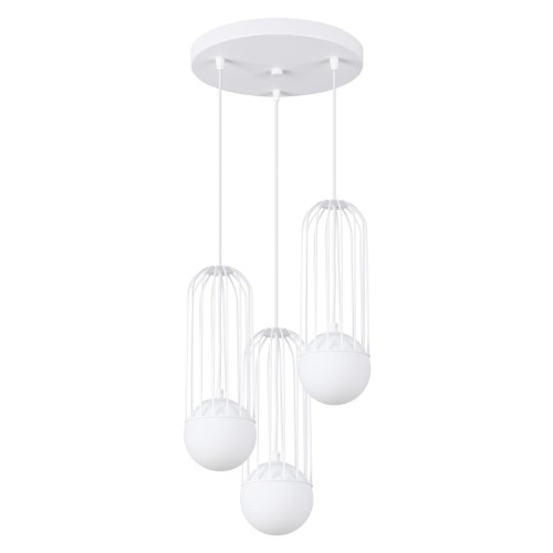Lampa wisząca BRINA 3P biała G9 3x8W SL.1335 SOLLUX