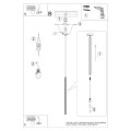 Lampa wisząca ARCHE 1 biała G9 1x8W SL.1337 SOLLUX