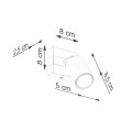 Kinkiet FAGER 1 czarny GU10 1x10W SL.1343 SOLLUX