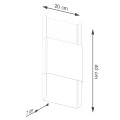 Kinkiet DURLIN biały G9 2x8W SL.1352 SOLLUX