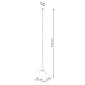 Lampa wisząca HYPERION 1 biały G9 1x8W SL.1356 SOLLUX