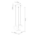 Lampa wisząca HYPERION 3P biały G9 3x8W SL.1357 SOLLUX