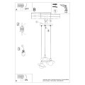 Lampa wisząca HYPERION 3P biały G9 3x8W SL.1357 SOLLUX