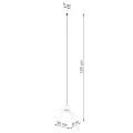 Lampa wisząca HYPERION 1 czarny G9 1x8W SL.1358 SOLLUX