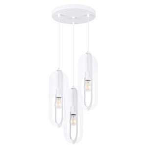 Lampa wisząca NICUS 3P biała E27 3x15W SL.1361 SOLLUX