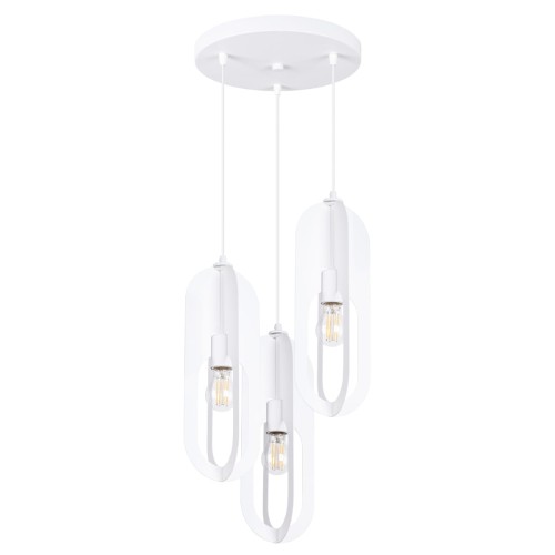 Lampa wisząca NICUS 3P biała E27 3x15W SL.1361 SOLLUX