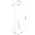 Lampa wisząca NICUS 3P biała E27 3x15W SL.1361 SOLLUX