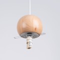 Lampa wisząca PEKKA 1 biała/naturalne drewno G9 1x8W SL.1390 SOLLUX